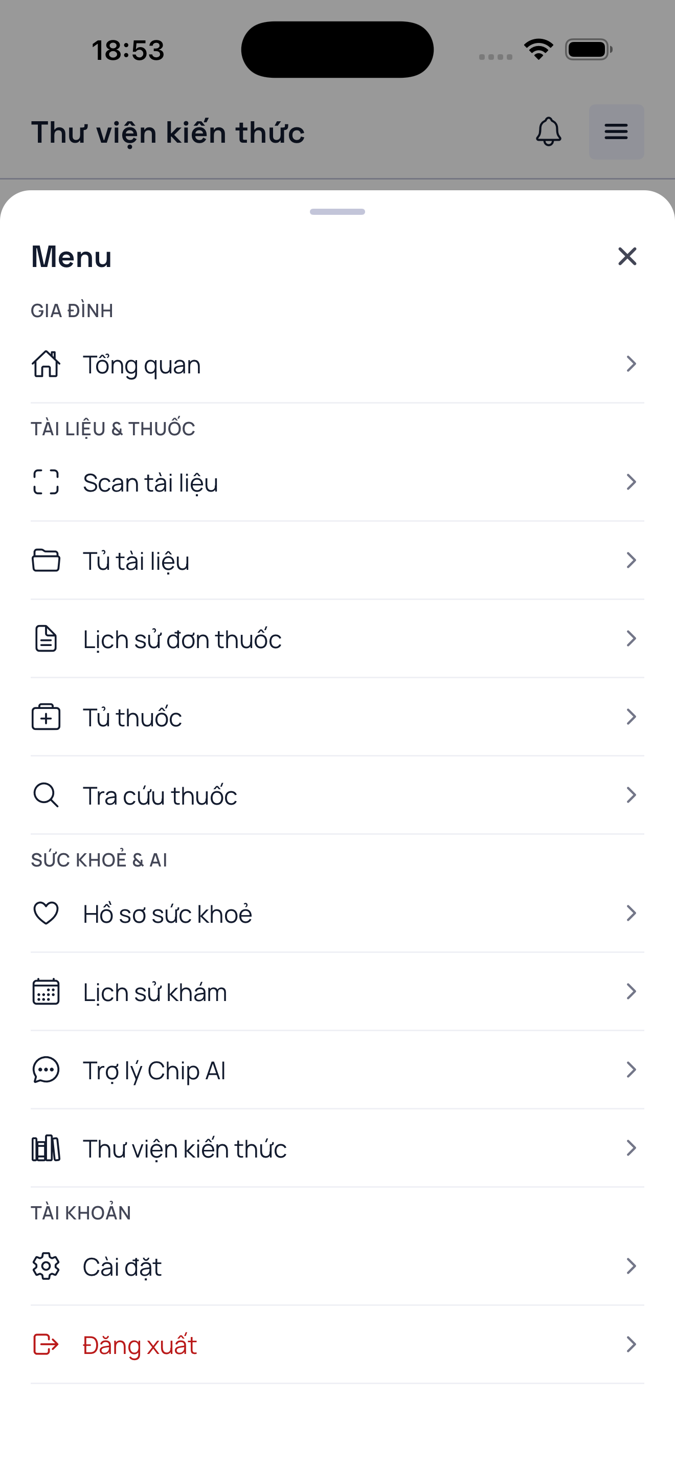 Menu điều hướng